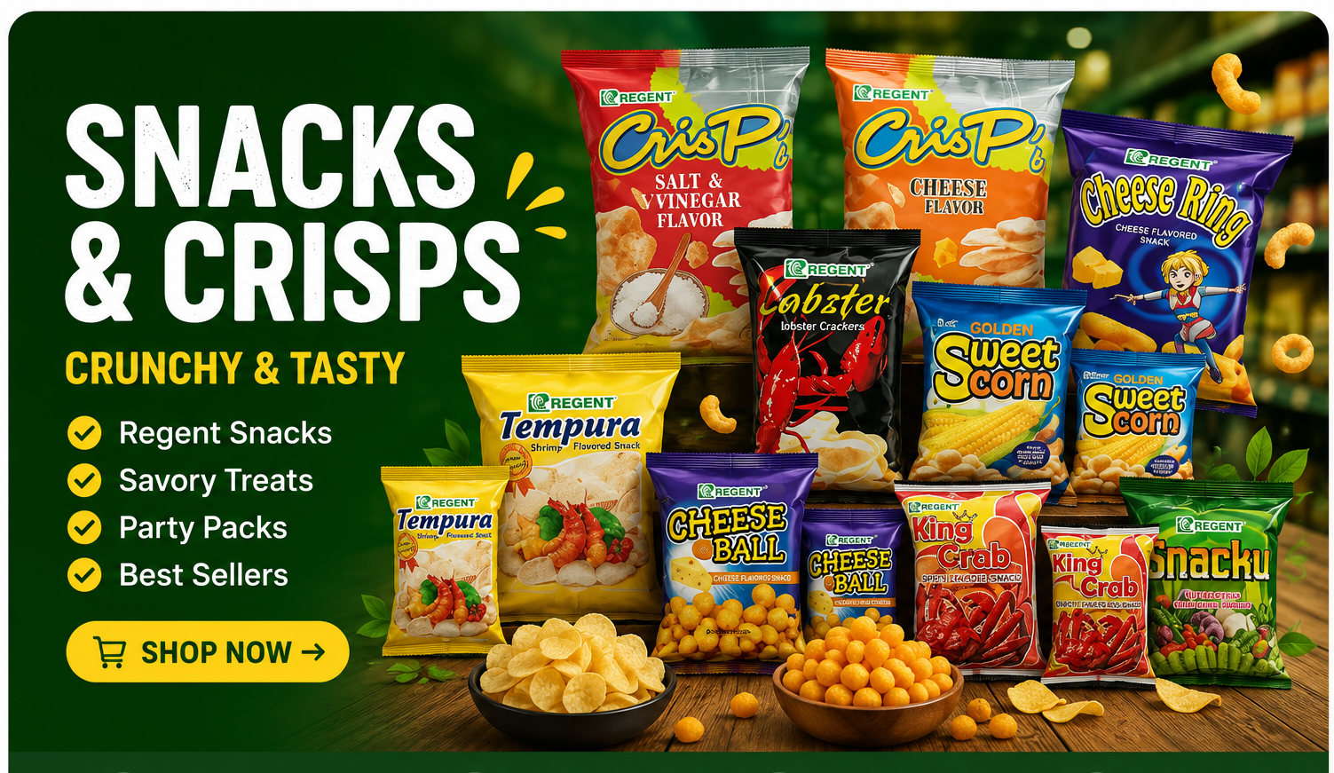 Snacks and Crisps